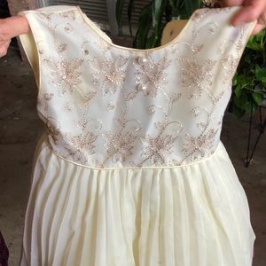 Cream Formal Girls Dress